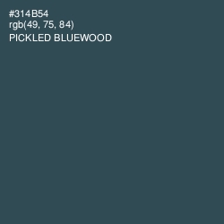 #314B54 - Pickled Bluewood Color Image